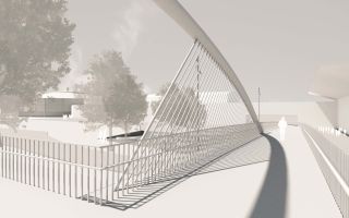 Fußwegbrücke Lindemannstraße - Projekt Galerie