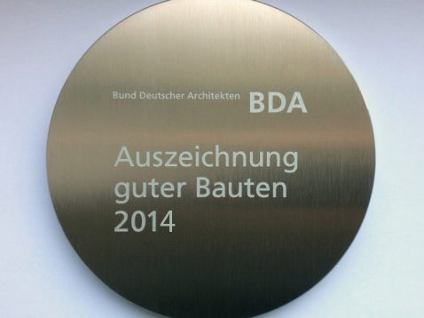 Auszeichnung vom Bund Deutscher Architekten